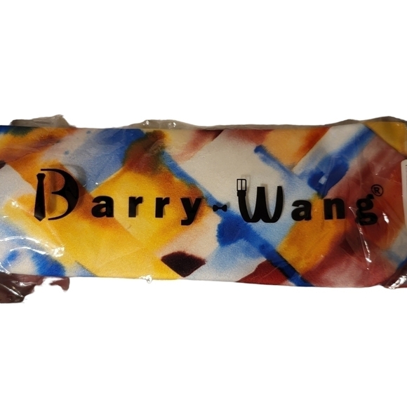 NWT Barry Wang 3pcs Tie set, 100 % silk necktie,cufflinks ,pocket square - Picture 2 of 16